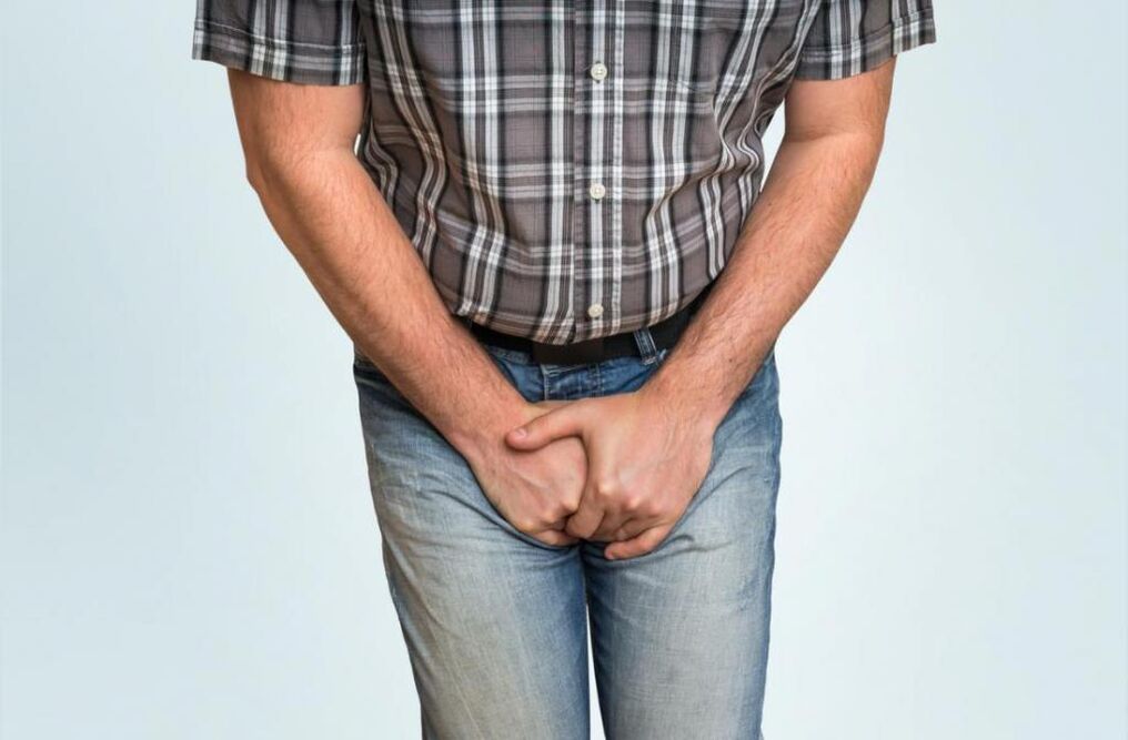 sakit sa singit na may talamak na prostatitis